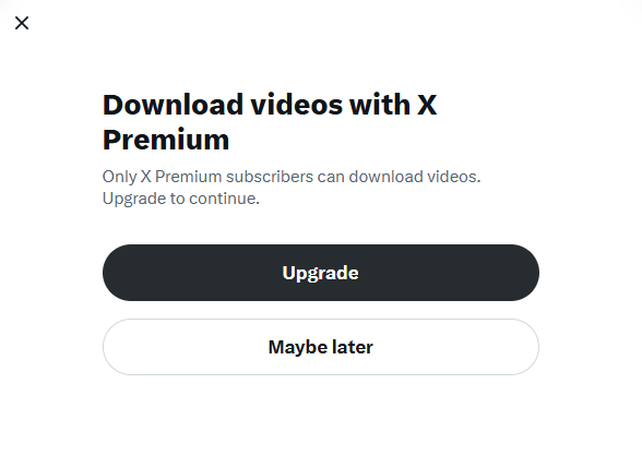 X premium用户下载视频